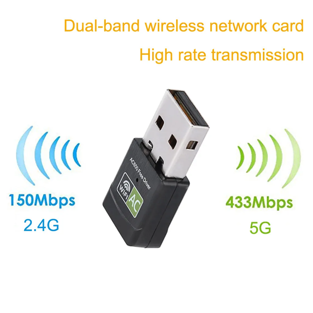 

USB WiFi Adapter Wireless Network Card Dual Band 2.4G/5.8G For Desktop/Laptop/PC Network Router Extender Signal Boost#G20