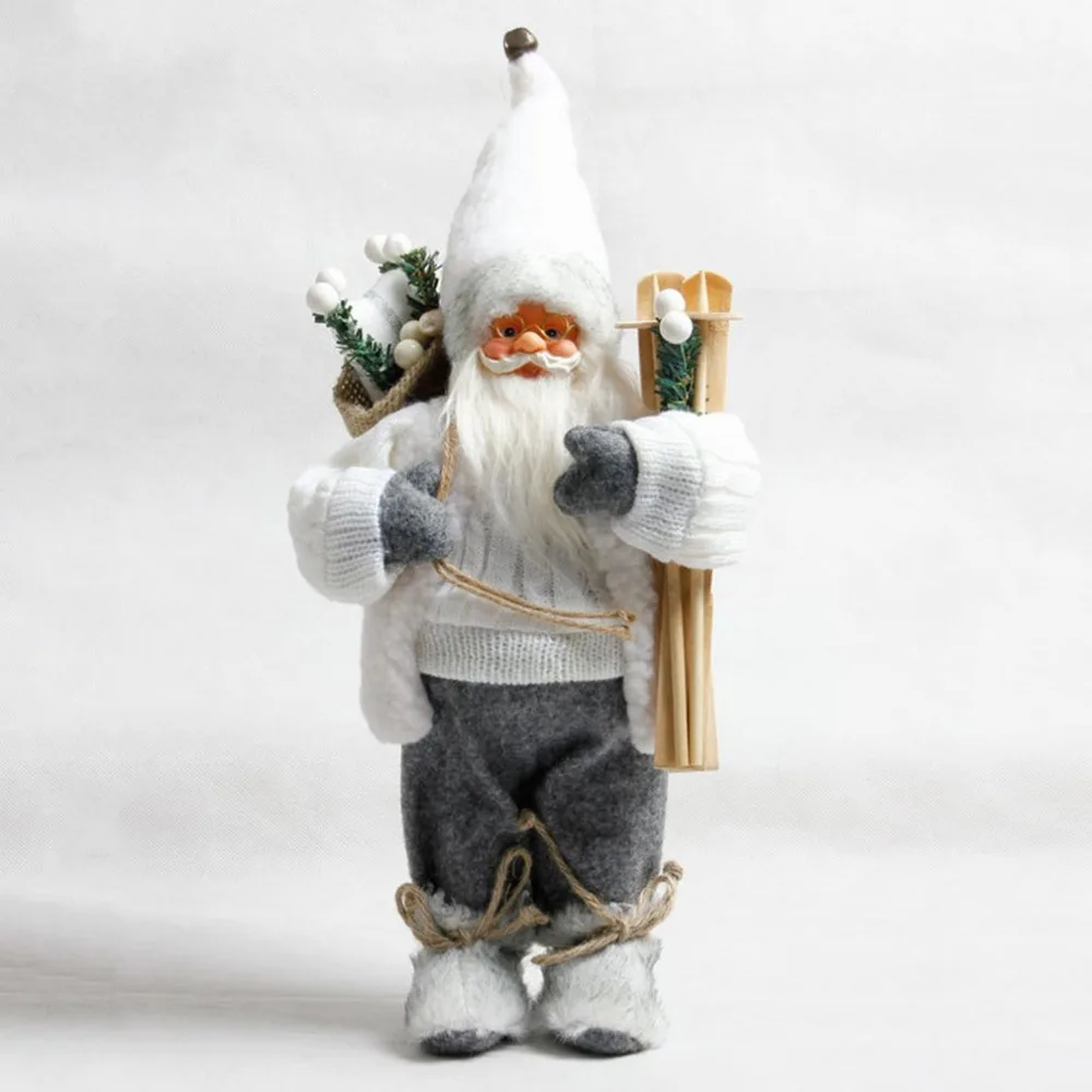 30 см Navidad орнамент имитация Санта-Клауса кукла старый человек плюшевая фигурка анимированная кукла Рождественское украшение для дома дерево подарок