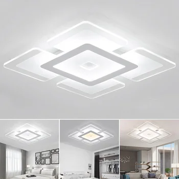 

Wifi Control Practical Bedroom Ceiling Light Voice Stepless Dimming Smart Acrylic Home Living Room Phone Led Super Bright Modern