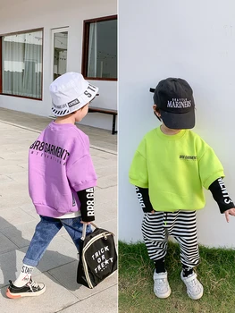 

Pullover Sweater Baby Spring Children 2020 Chichi Top Boys Korean Version of the Wave Spring Male