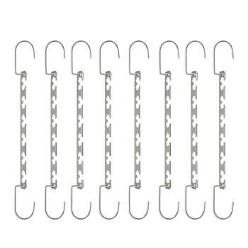 

Space Saving Hangers Metal Hanger ic Cascading Hanger Closet Clothes Organizer(8 Pack)