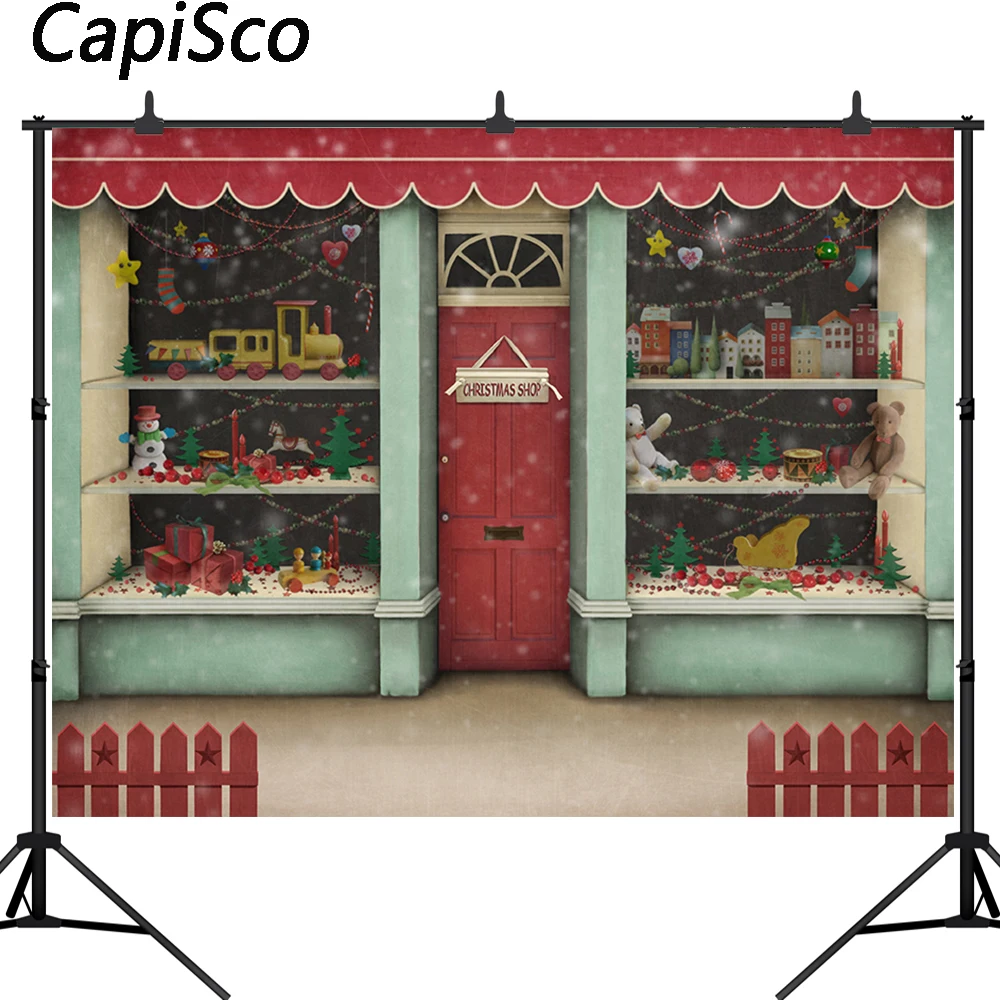 Regali Di Natale Giocattoli.Capisco Negozio Di Fotografia Di Sfondo Vetrina Regali Di Natale Negozio Di Giocattoli Regali Per Bambini Bambino Sfondo Foto In Studio Puntelli Sfondo Aliexpress