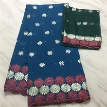 Швейцарская вуаль кружевная вышитая африканская кружевная ткань с камнями/вышитая бисером швейцарская вуаль хлопковая кружевная ткань для одежды PL110503