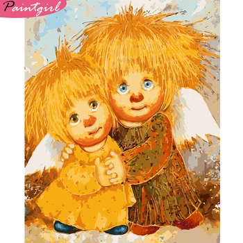 

Sunshine Angel Painting By Numbers Cartoon Unframe For Adults Handicraft Draw By Number Doll Acrylic Paint Home Decoration 1256