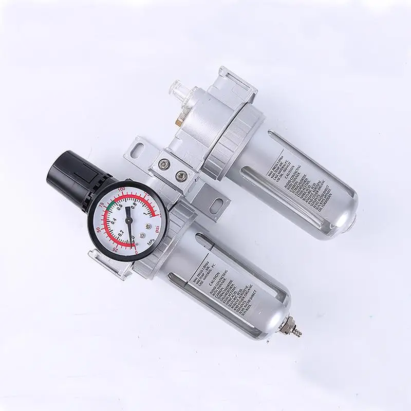 

SFC400 1/2in Air Compressor Oil Lubricator Moisture Water Trap Filter Regulator Aluminum Pneumatic Parts 22x15.5x9.4cm