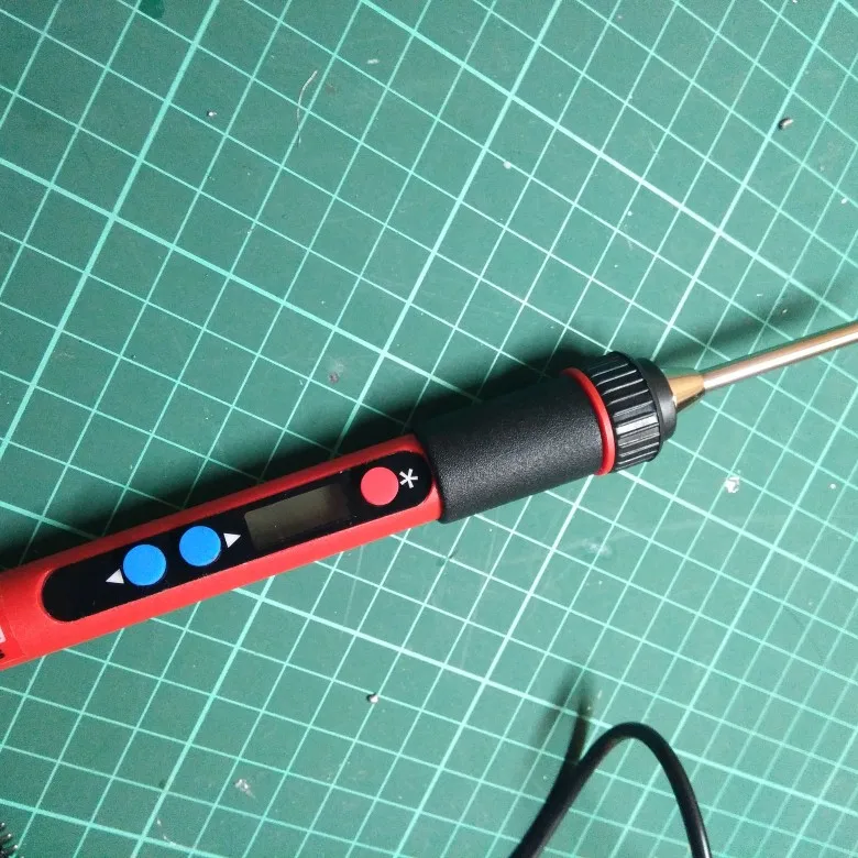 USB 5V 2A 10W Цифровой температурный Регулируемый паяльник Комплект портативная Бессвинцовая сварочная паяльная станция с переключателем набор инструментов
