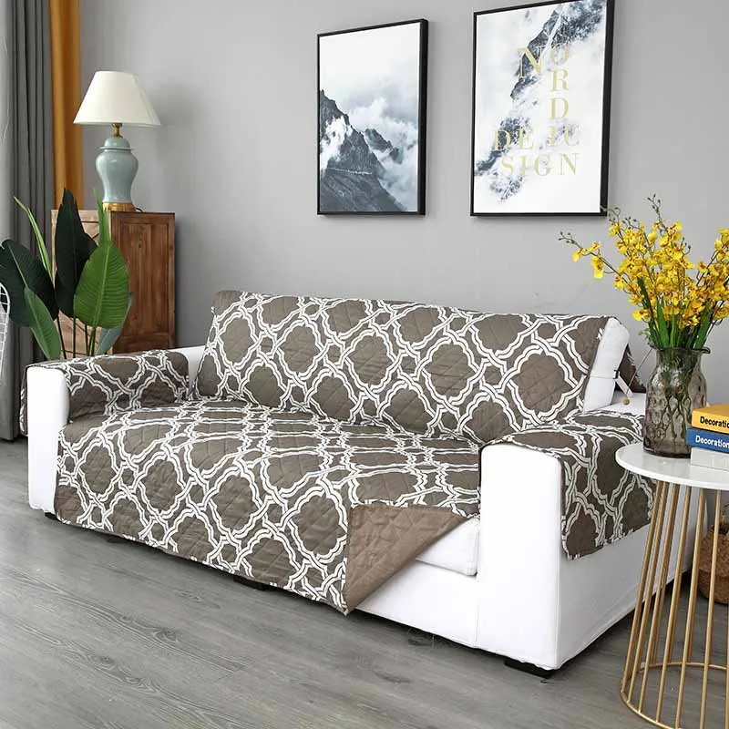 Двухсторонний диван в гостиной кресло матрас Нескользящие эластичные чехлы для диванов Slipover домашняя мебель протектор - Цвет: khaki