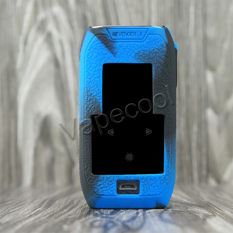 Vaporesso Revenger X 220W чехол для электронной сигареты, мягкий резиновый силиконовый чехол enclosu, защитный гелевый Vape mod - Цвет: black blue