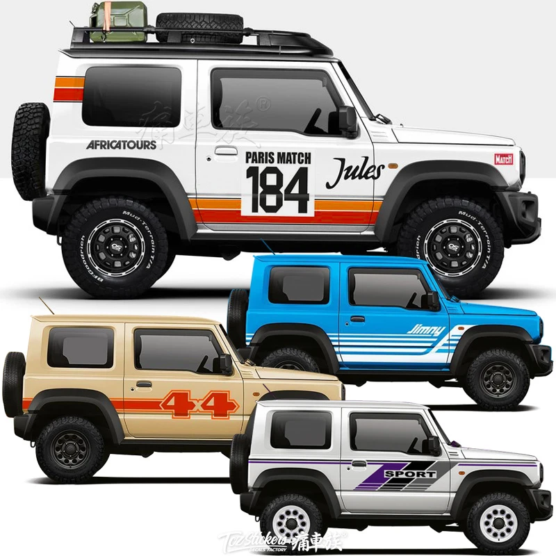 スズキジムニー用カーステッカー エクステリアステッカー オフロードスポーツ用 改造フィルム Car Stickers Aliexpress
