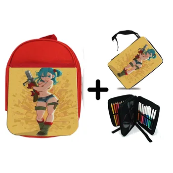 

PACK BACKPACK NETWORK AND CASE YOUNG BULMA DRAGON BALL ANIME school