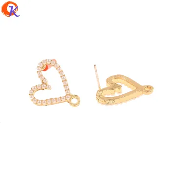 

Cordial Design 50Pcs 15*17MM Jewelry Accessories/Earrings Stud/Imitation Pearl/Heart Shape/DIY Making/Hand Made/Earring Findings
