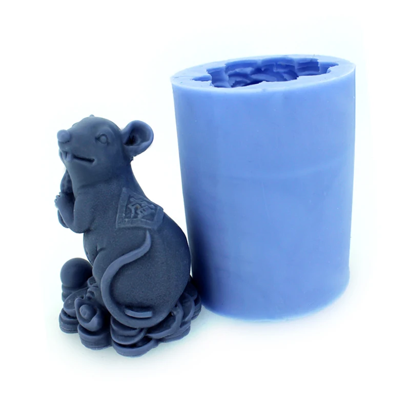 Силиконовая форма для мыла Lucky Mouse 3D Полимерная ручной работы|resin mould|handmade soap mold3d