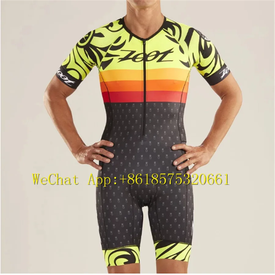 ZOOT одежда на заказ комплект для велосипеда желтый черный велокостюм триатлон ropa ciclismo кожный костюм спортивный костюм США - Цвет: 7