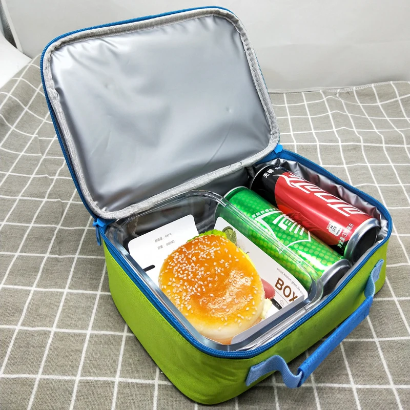 Милая мультяшная детская Портативная сумка Bento для свежести термоохладитель еды