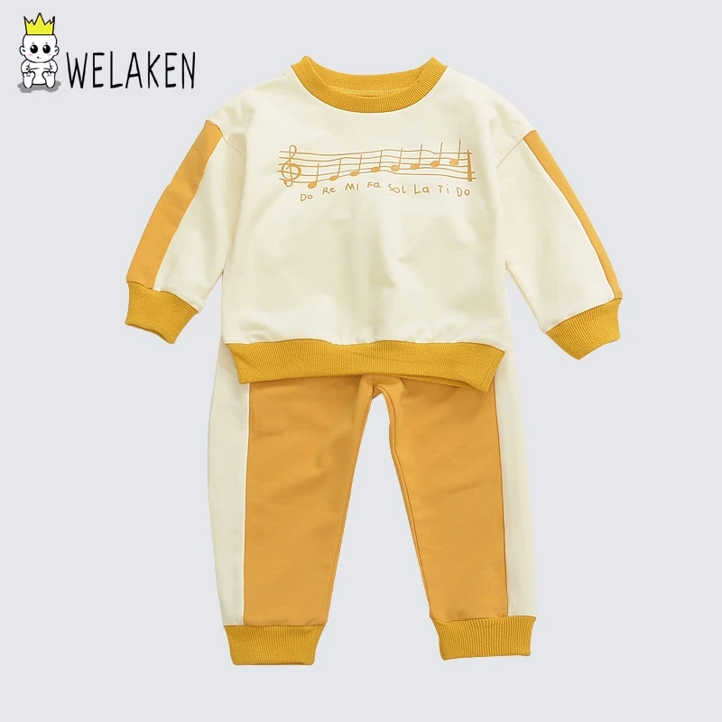 WeLaken/2019 г. Новые летние модные стильные комплекты одежды для детей, детские комплекты унисекс полосатая одежда без рукавов для малышей