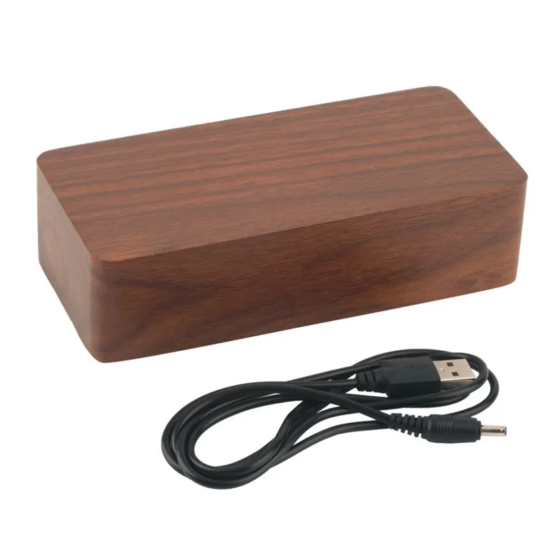 1 комплект креативных современных деревянных USB/AAA цифровой светодиодный Будильник Светодиодный Деревянный Будильник Светящиеся Электронные часы домашний будильник