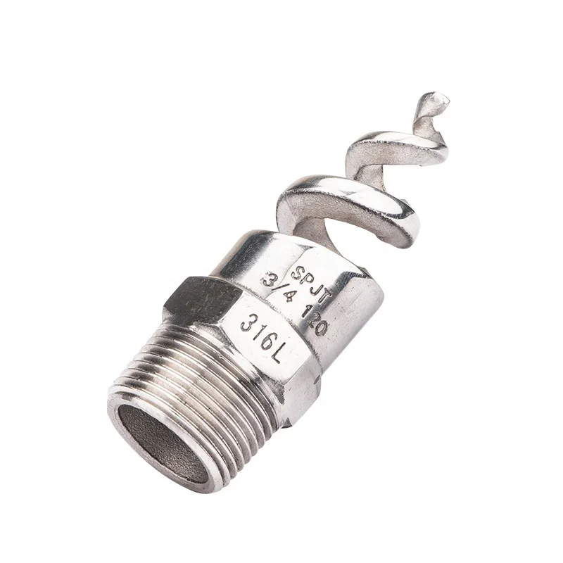 New 1/4", 3/8", 1/2" 3/4" BSPT Stainless Steel Spiral Cone Atomization Nozzle Spray Sprinkler Heads 4