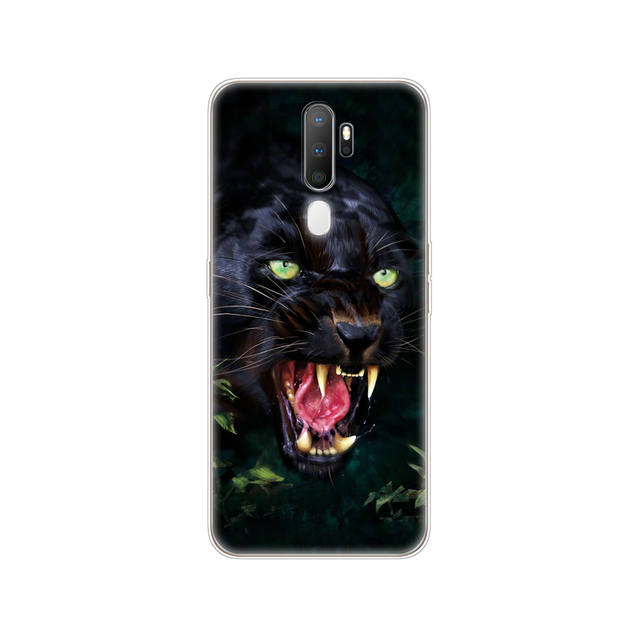 For Oppo A9 A5 2020 Case Soft TPU Phone Shell Back For OPPOA9 OPPOA5 A 9 Coque A 5 Cover Silicon Protective Funda 6.5" cat
