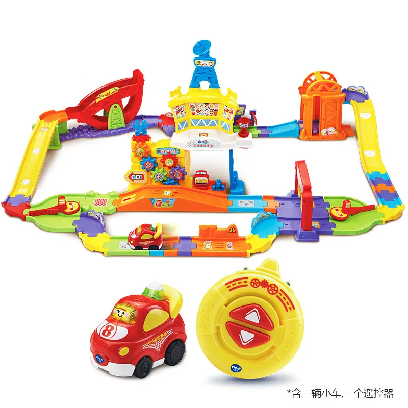 

Vtech Rail Car Smart Remote Control Track CHILDREN'S Toy Car Electric Remote-control Automobile Smart Sensing