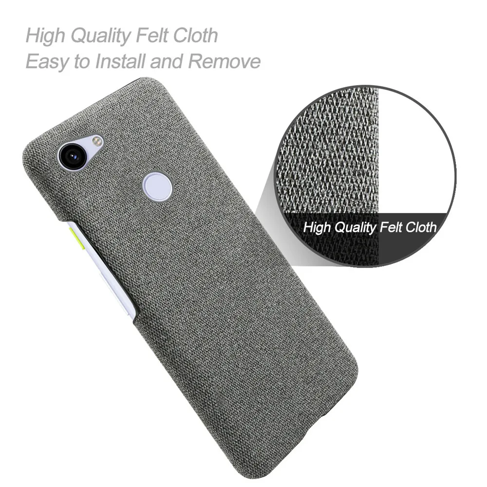 

Anti-slip Ultra Thin Fabric Cloth Case For Google Pixel 3a XL Anti-Drop Phone Bag Cover For Google Pixel 3A / Google Pixel 3A XL