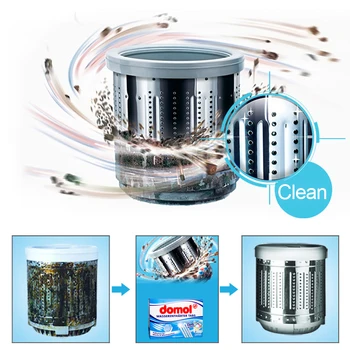 

6PC Domol Effective Decontamination Washing Machine Effervescent Tablet Washing Powder Antibacterial Washing Cleaner TSLM2