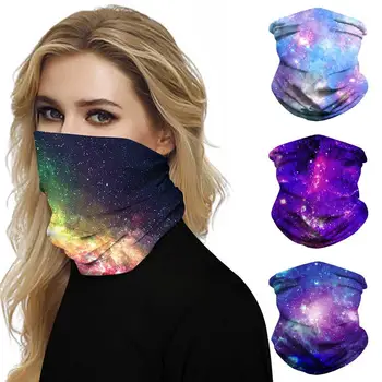 

Starry Print Breathable Dust Proof Anti UV Mouth Face Cover Neck Gaiter Headband
