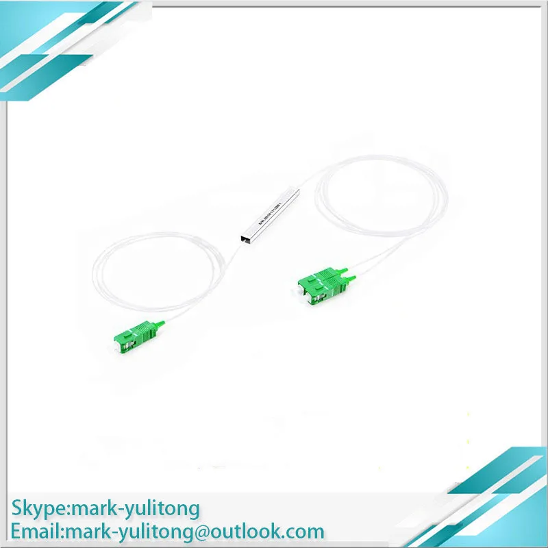 SC APC SC UPC 1X2PLC волоконно-оптический сплиттер патч-корд FTTH0.9mm SC Одномодовый мини-стальная труба оптический сплиттер sc cnnector