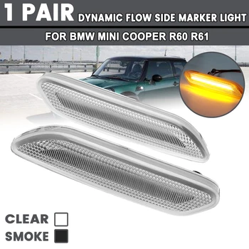 

1 Pair Flowing Turn Signal Day Light Dynamic LED Side Marker Light 12v Side Repeater Panel Lamp For BMW For Mini Cooper R60 R61