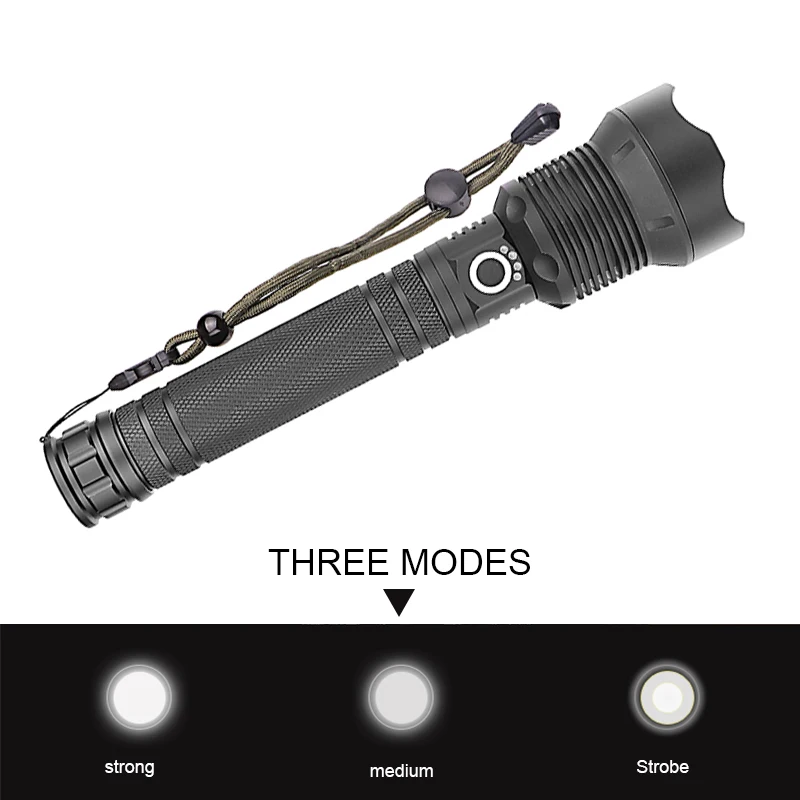 Xhp70 супер яркий светодиодный фонарик 18650 или 26650 cree xhp70 zoomble фонарь фонарик usb Перезаряжаемый лампе фонарь e водонепроницаемый