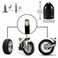 AUTCOAT Universal Car Wheel Tire Valve Stem Caps Aluminum for Bike Car Trucks Motorbike Bicycle Tyre Valve Dust Covers 2
