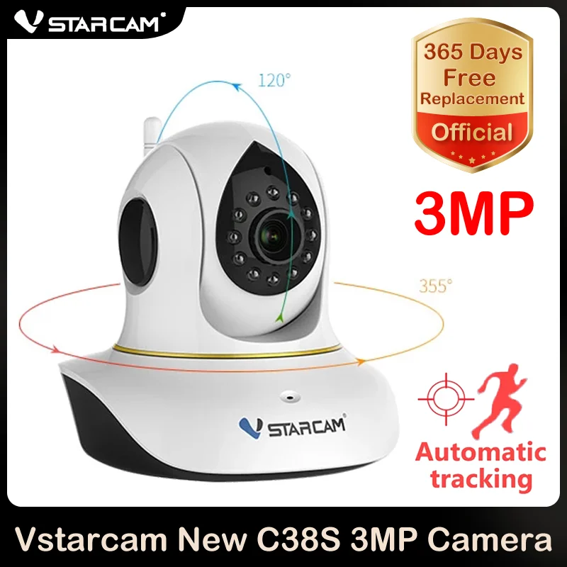 Беспроводная IP-камера Vstarcam 3 Мп 1080P Full HD Wi-Fi | Безопасность и защита