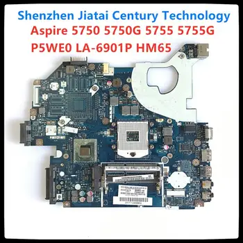 

MBR9702003 For Acer Aspire 5750 5750G Laptop Motherboard P5WE0 LA-6901P MB.R9702.003 PC Mainboard HM65 DDR3 100% tested working
