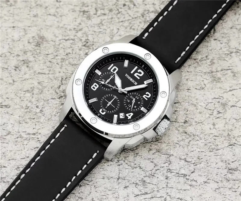 

Men's business watch international high-end brand imported movement calf leather strap AAA watch fashion.