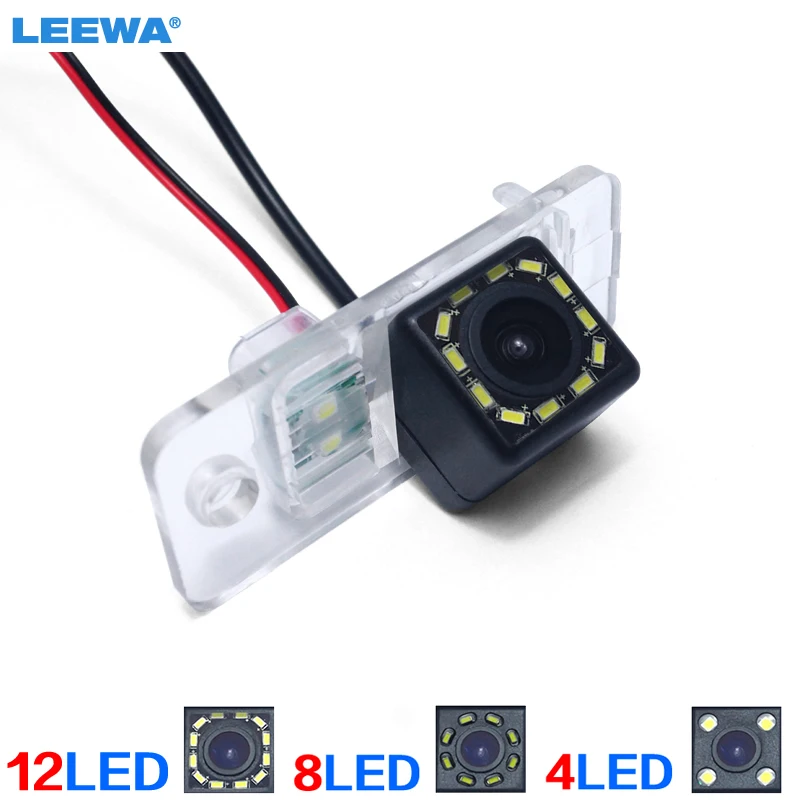 LEEWA HD специальная автомобильная камера заднего вида с 4LED/8LED/12LED подсветкой для Audi A3/A6 седан Камера заднего вида