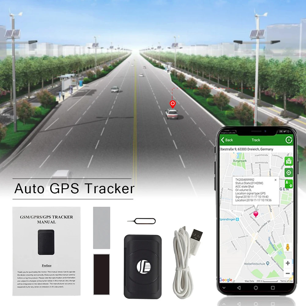 

Vibration Alarm Mini Gps Tracker 4400mah or 6400mah TK202 Super Long Stanby Strong Magnetic Gps Tracking with Free APP and SOS