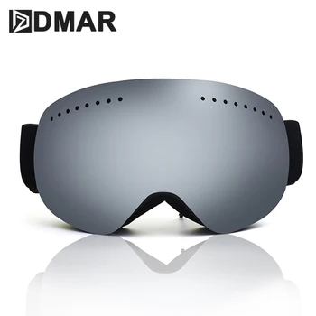 

DMAR Frameless Ski Goggles With Snow Mask Men Women Snowboard Goggle Magnetic UV400 Protection Anti fog Skiing Glasses