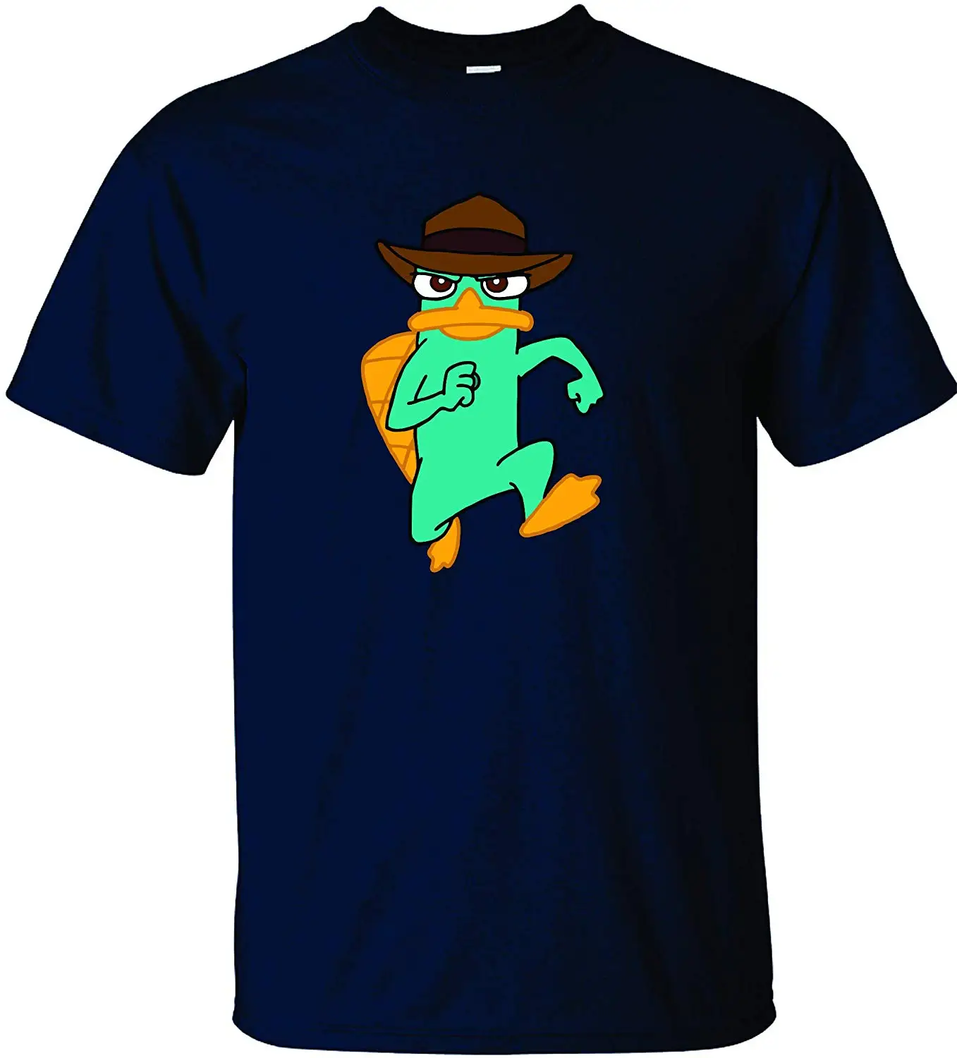 

Perry The Platypus - Phineas and Ferb Style Short Sleeve Print Tee Shirt