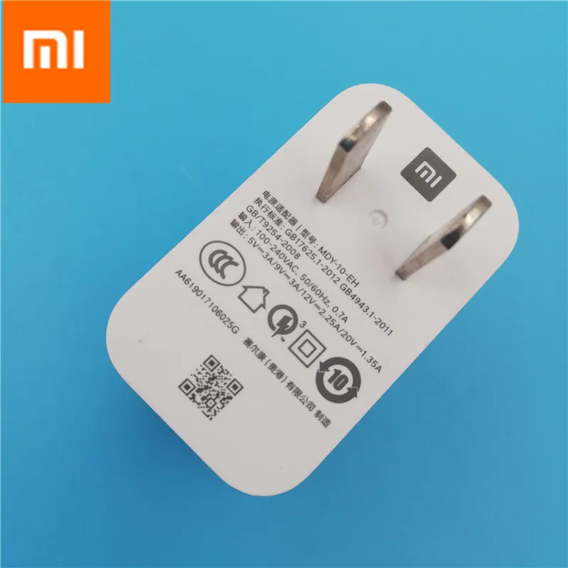 Оригинальное зарядное устройство Xiao mi redmi note 7 USB адаптер type C кабель для mi 9 8 Lite 8se 9se Max mi x 3 Pocophone f1 A2 Быстрая зарядка 4,0 - Тип штекера: US charger only