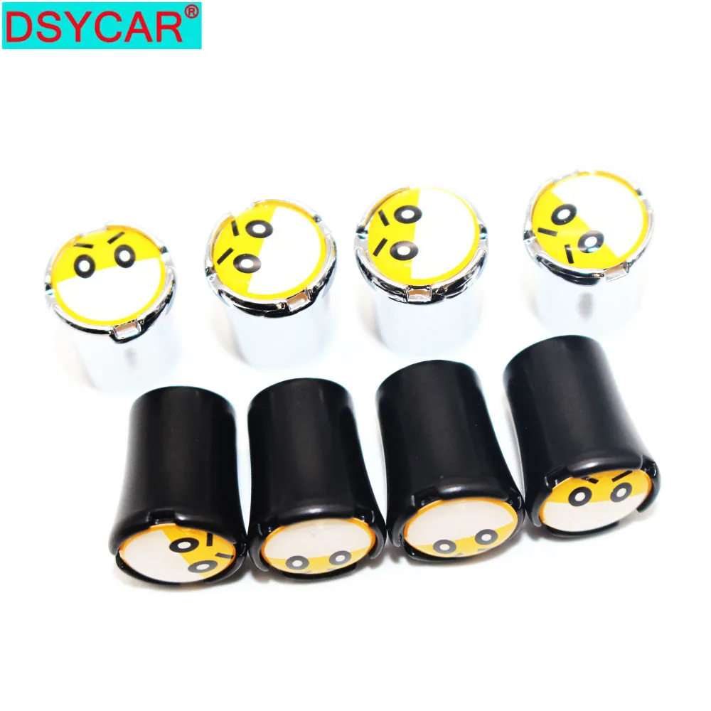 

DSYCAR 4Pcs/Set Car Styling Zinc Alloy Car Tire Valve Caps Wheel Tires Tire Stem Air Cap Airtight Covers