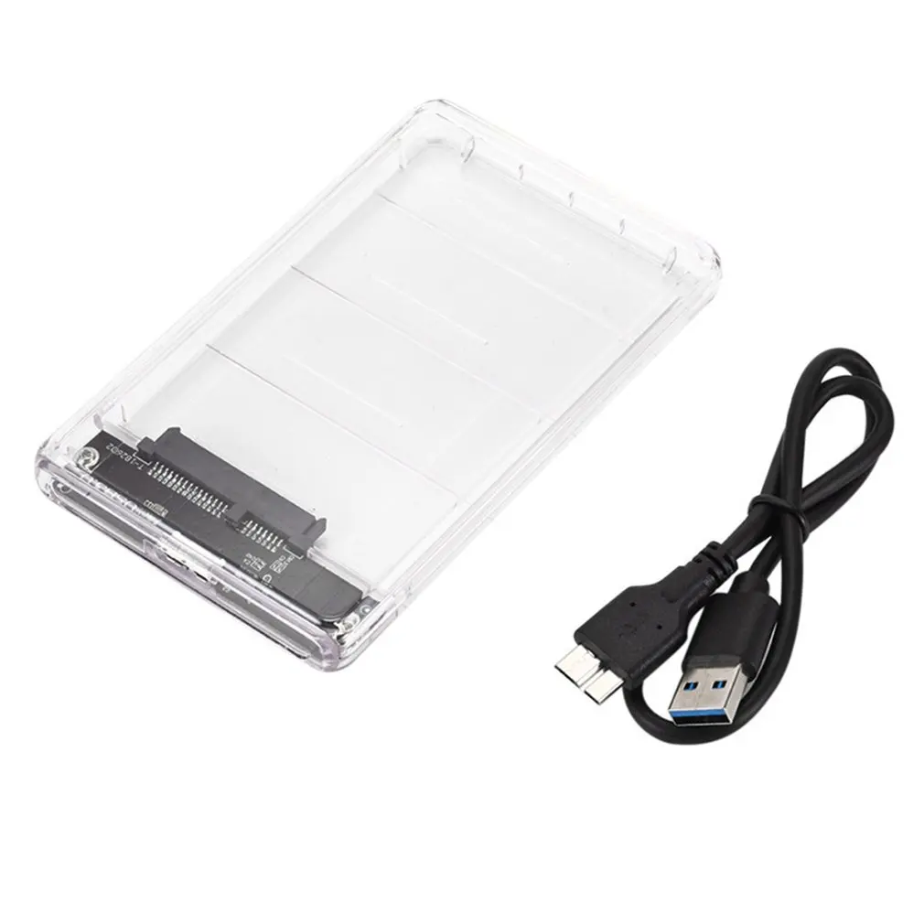Портативный usb 3 0 коробка для мобильного жесткого диска серийный прозрачный ssd hdd
