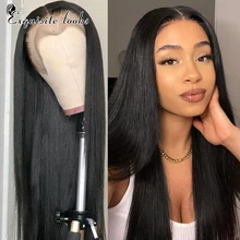 13x4 Lace Front Wigs Straight Hair Brazilian Remy Human Hair Wigs For Black Women Pre Plucked With Elastic Bands Natural Color