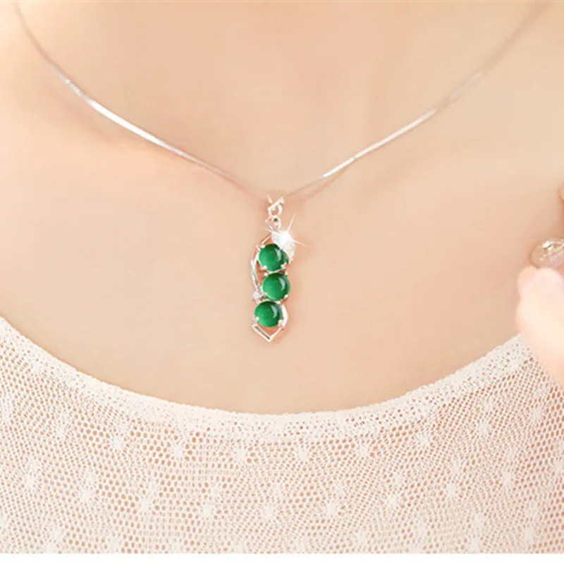 Natural Green Emerald Topaz Pendants 925 Silver 45cm Necklace Jade Bizuteria for Women Silver 925 Jewelry Joya Gemstone Pendants pendant necklace silver necklace silver pendant