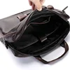 2024 New Fashion Cowhide Male Commercial Briefcase/Real Leather Vintage Men's Messenger Bag/Casual Natural Cowskin Business Bags 5