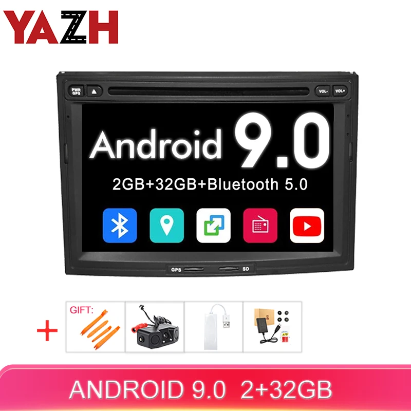 Автомагнитола YAZH для Citroen Berlingo/Peugeot 5008/3008 Android 9 0 1080*600 DVD-плеер GPS-навигация 32 ГБ |