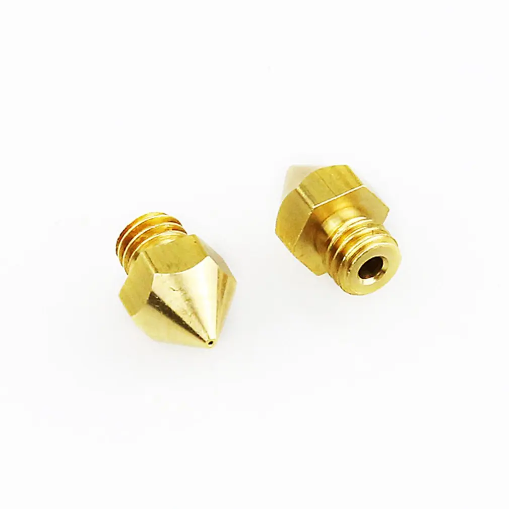 MakerBot Sharp MK8 Nozzle M6 Brass for 0.2 0.3 0.4 0.5 0.6 0.8 1.0mm Hotend Extruder 1.75MM 3MM Filament for 3D Printer