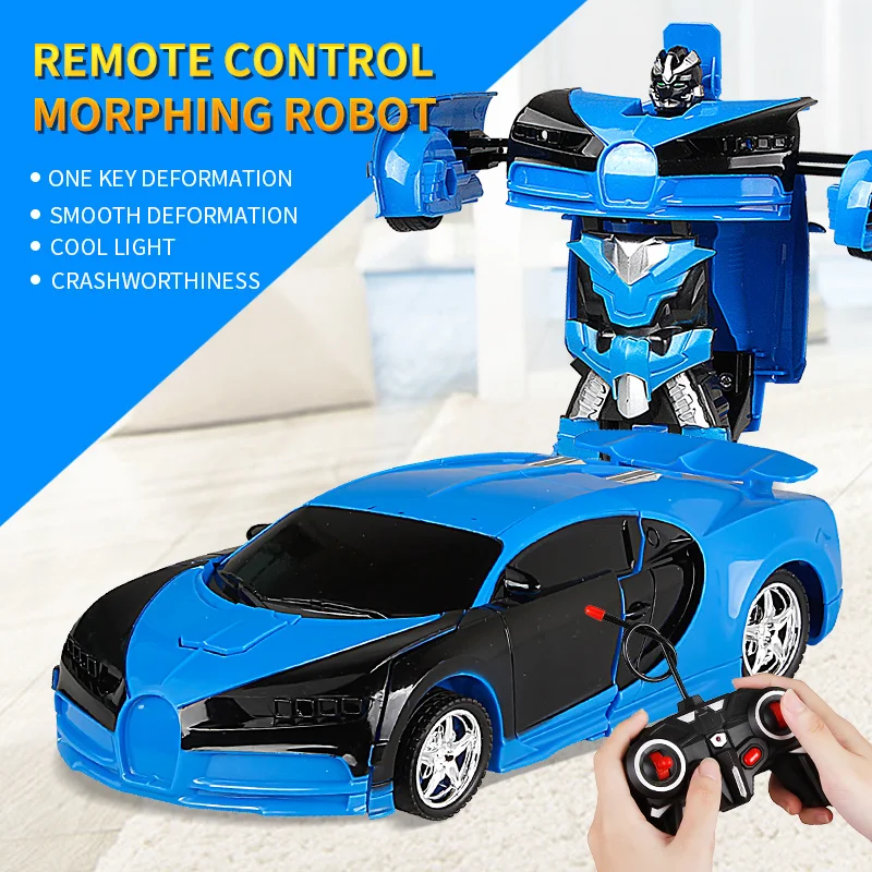 RC Car Transformation Robots Sports Vehicle Model Toys Cool Deformation Kids Gifts For Boys | Игрушки и хобби