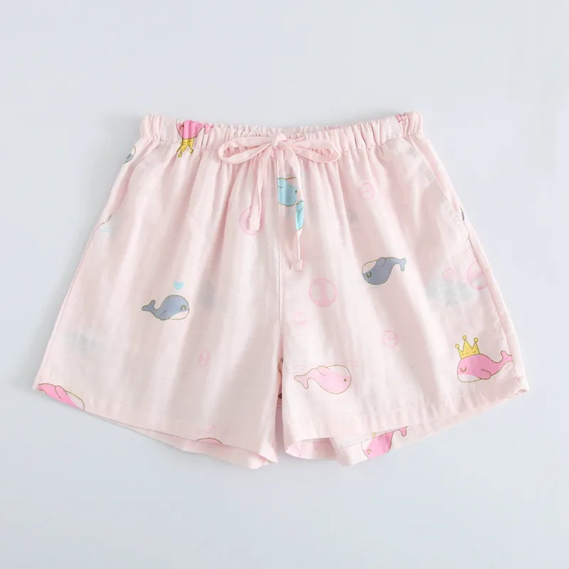 Summer Women's Cotton Pajama Pants Large Size Double Layer Gauze Home Pants Loose and Comfortable Casual 2022