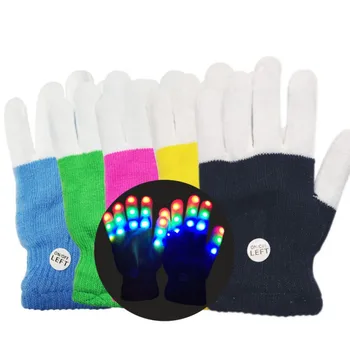 

1 pc New Arrival Light-Up Toys LED Flashing Magic Glove Glow In The Dark Toys Light Up Finger Tip Lighting Toys For Children