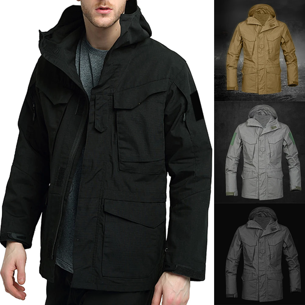 

Adisputent Autumn Windbreaker Jacket Men Casual Waterproof Military Hooded Coat Male Oversize Sportswear Jacket Outdoor Coat