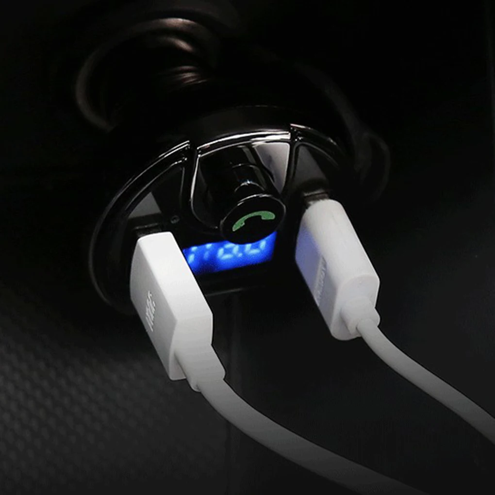 T20 Автомобильный Bluetooth MP3-плеер прикуриватель автомобильный двойной USB зарядное устройство fm-передатчик Авто Hands-free вызов